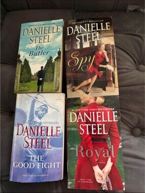 Danielle Steel Paperback Book Lot - The Butler, Spy, The Good Fight, Royal